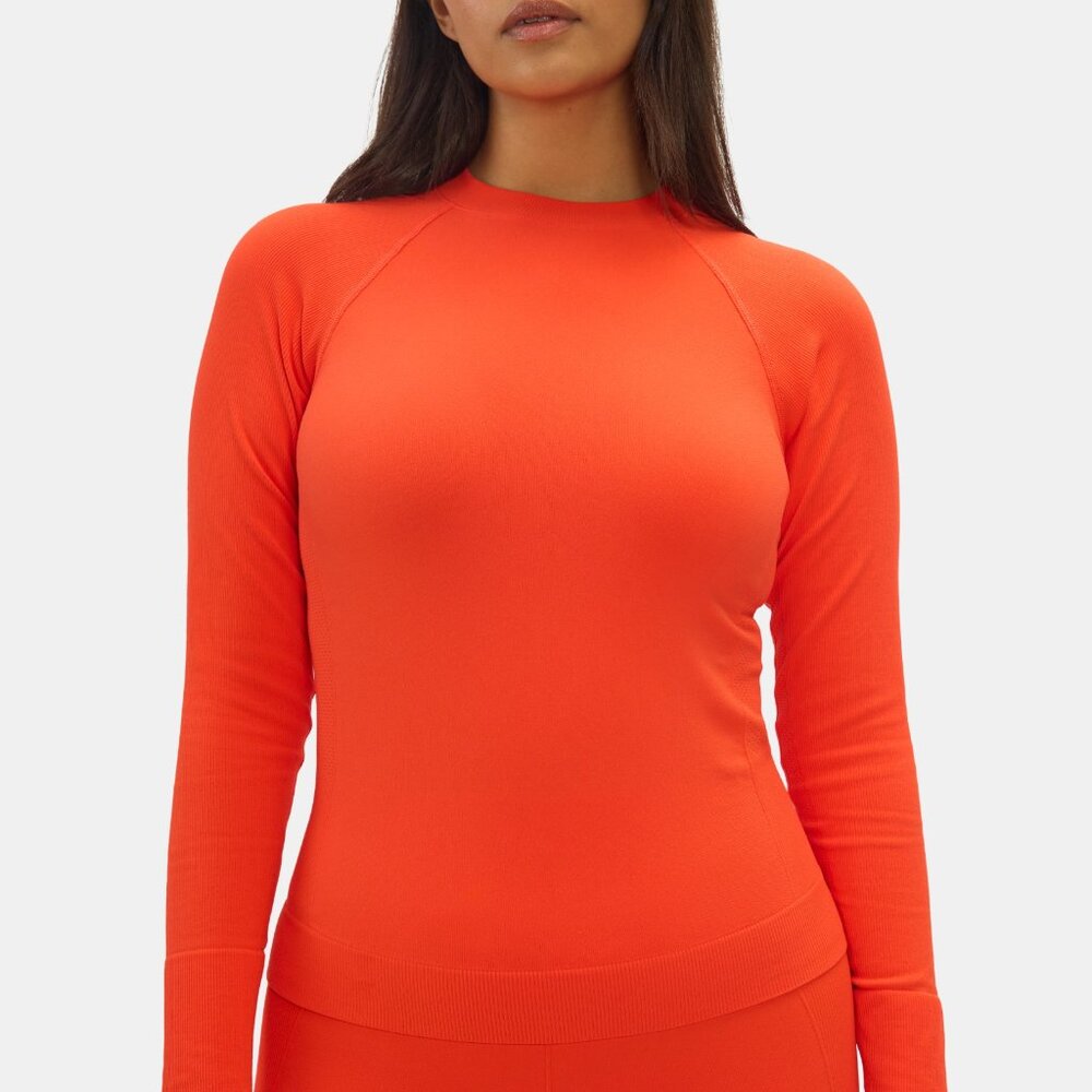 Halfdays Johnson seamless long sleeve base layer top - Spritz - size Medium